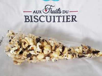 Popcorn chocolat caramel Aux Fruits du Biscuitier